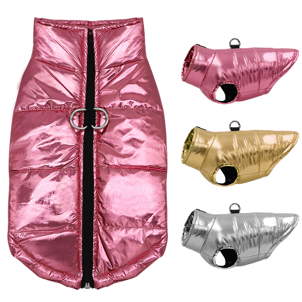 Metallic Pink Pet Vest
