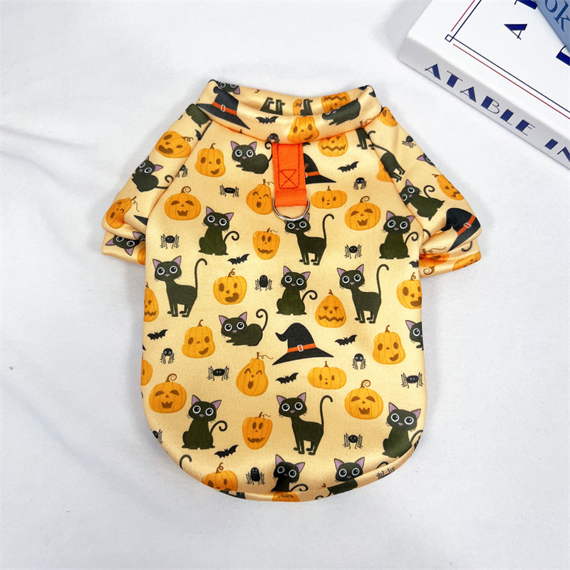 Black Cat Halloween Shirt - Pet Panache Boutique