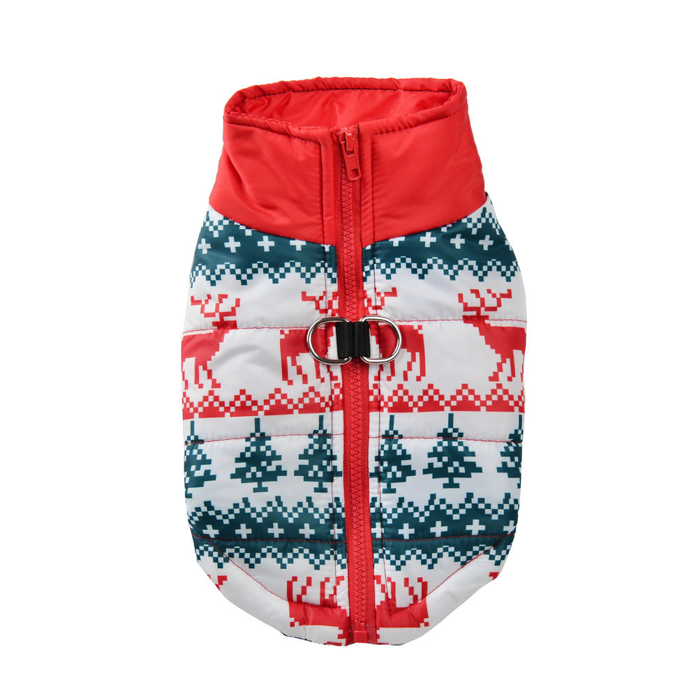Vintage Christmas Pattern Pet Vest
