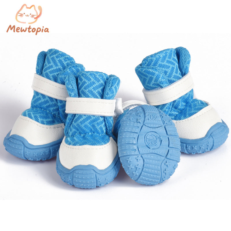 Pink or Blue Pet Boots - Pet Panache Boutique