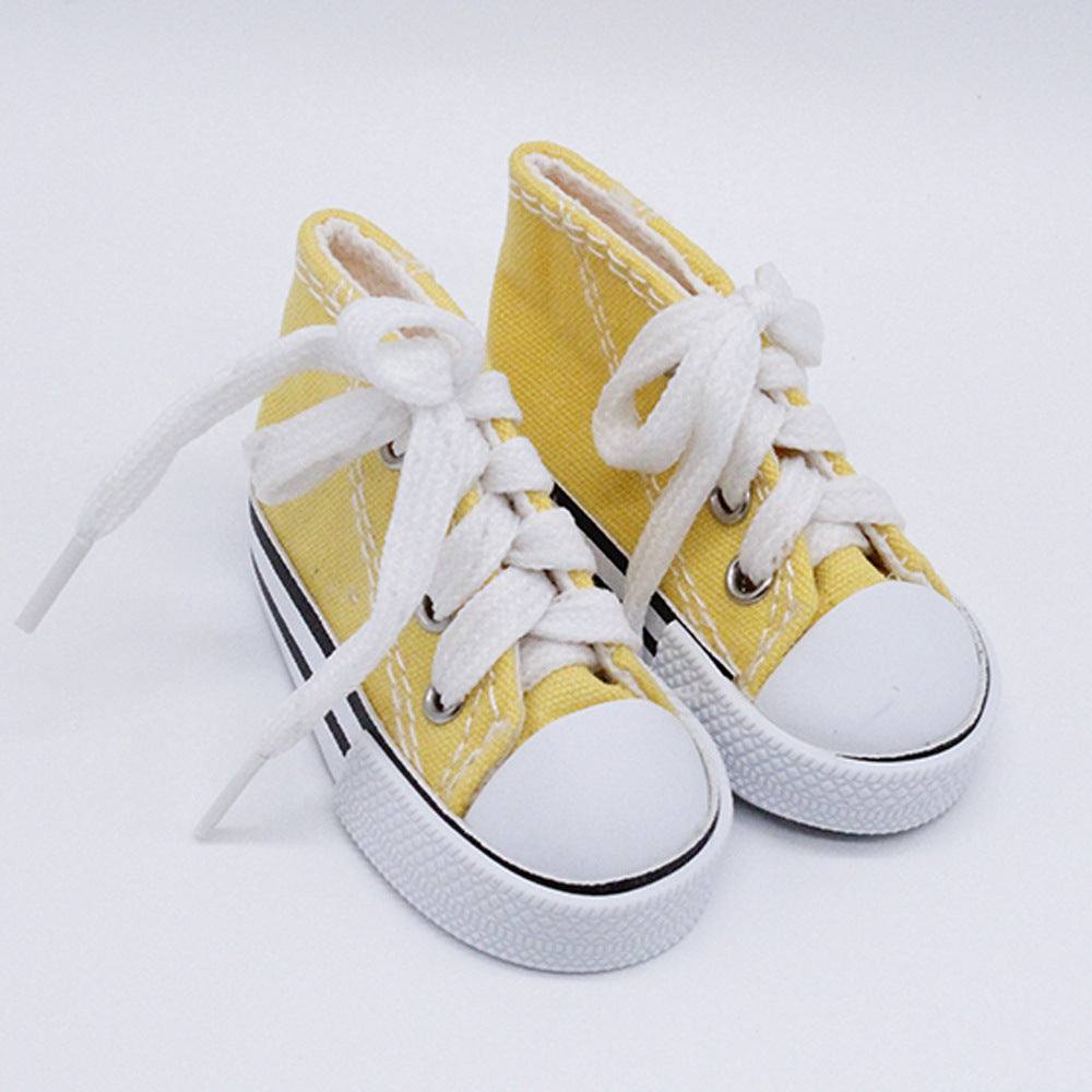 Light Blue or Yellow Canvas Pet Tennis Shoe - Pet Panache Boutique