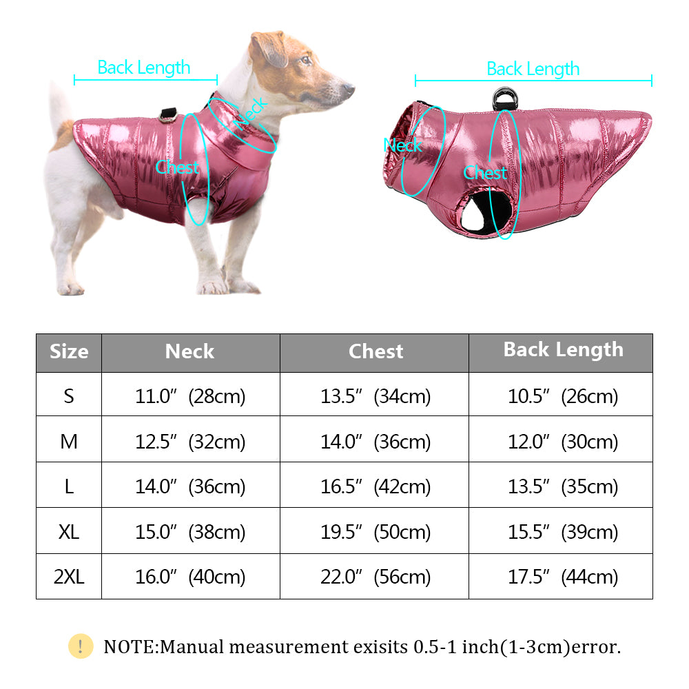 Metallic Pink Pet Vest