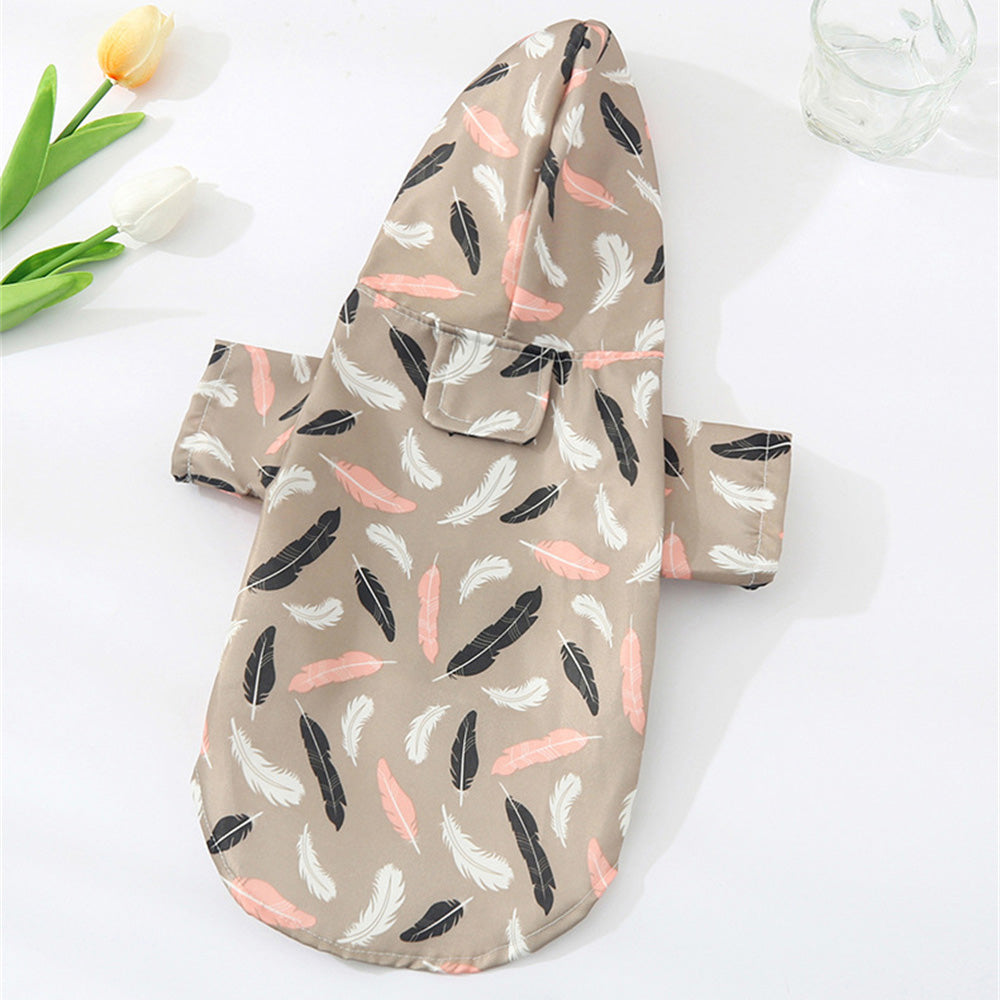 It's Raining Feathers Pet Raincoat - Pet Panache Boutique