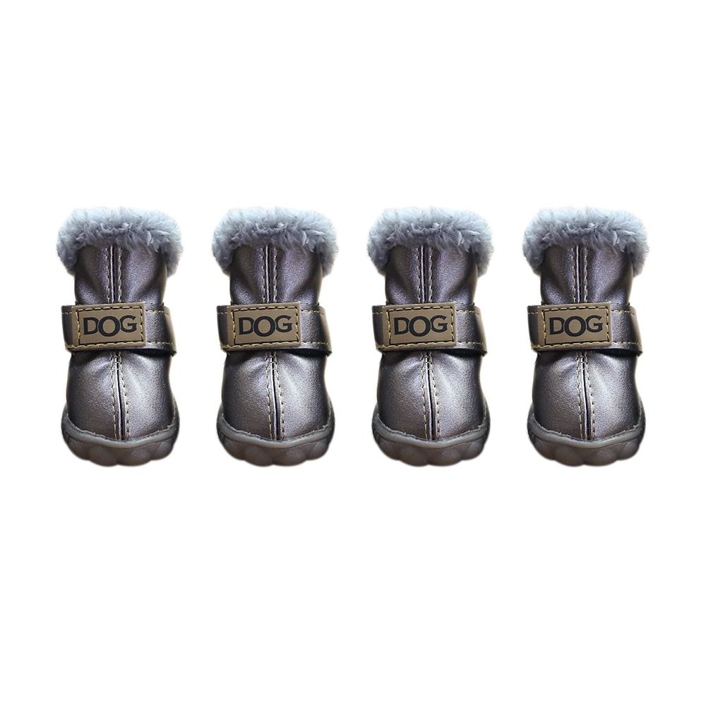 Silver Gray "DOG" Pet Boots