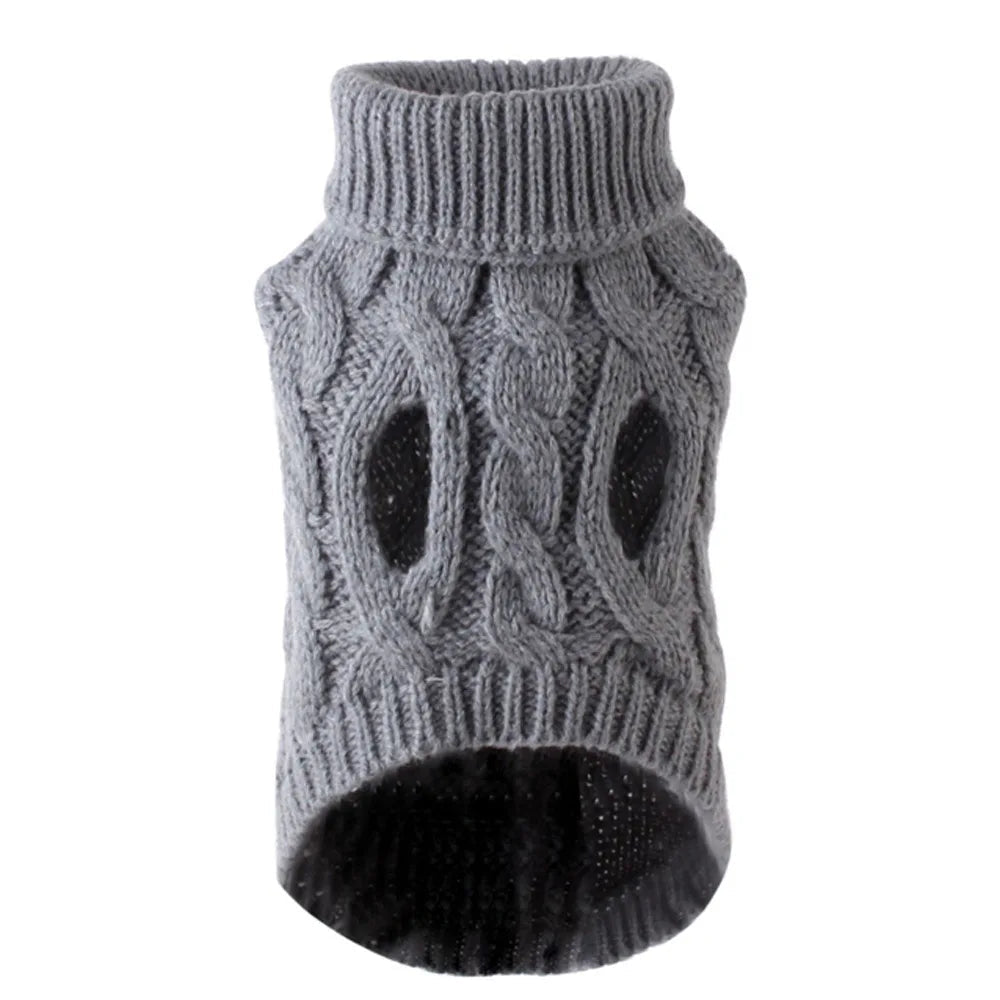 Gray Knit Pet Sweater - Pet Panache Boutique