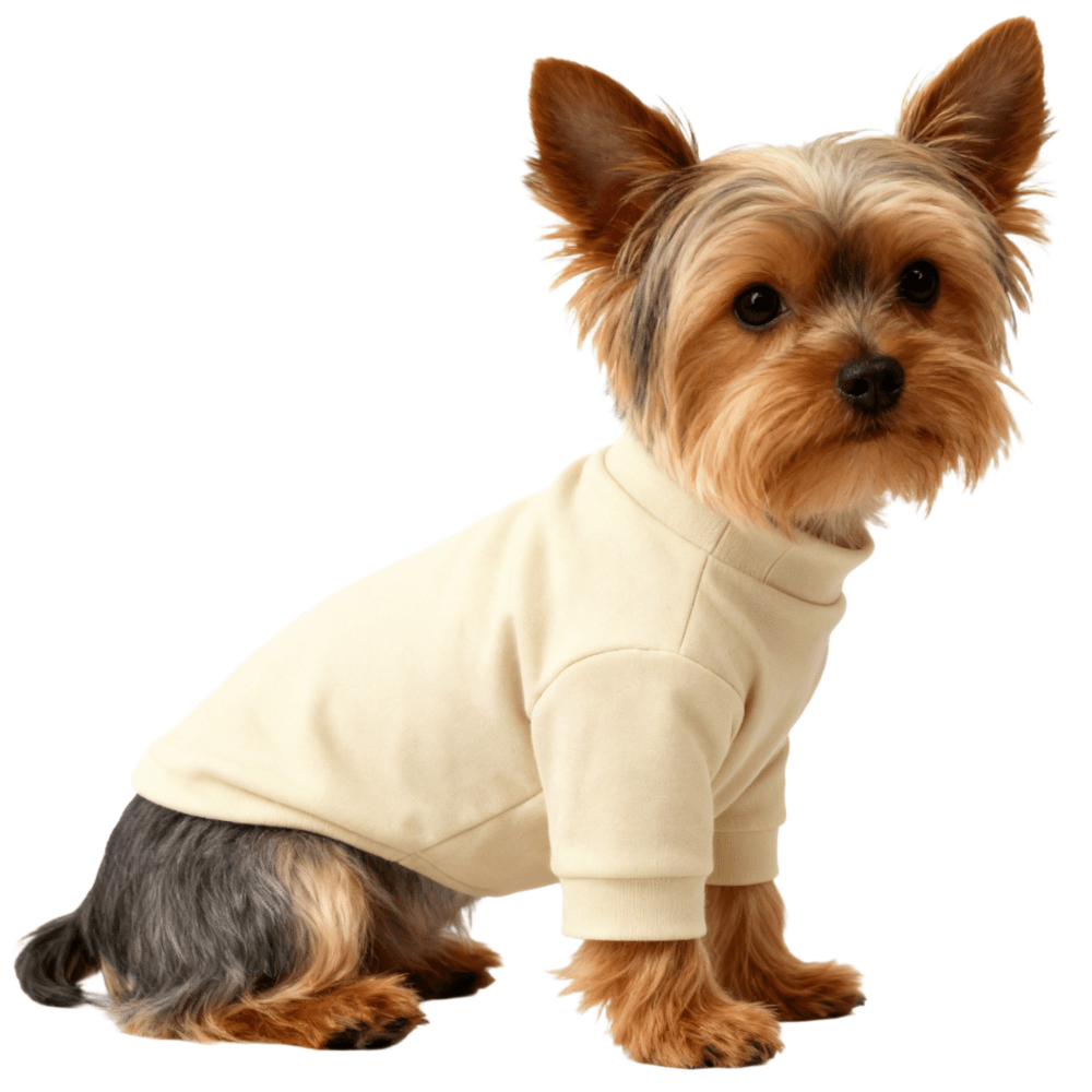 Ivory Pure Cotton Pet Shirt - Pet Panache Boutique