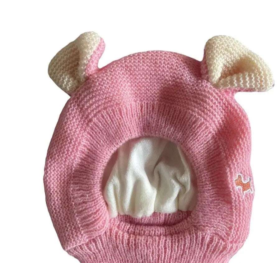 Pink Knit Pet Hat - Pet Panache Boutique