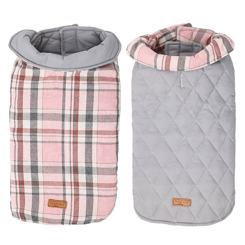 Plaid Chambray Reversible Pet Vest - Pet Panache Boutique
