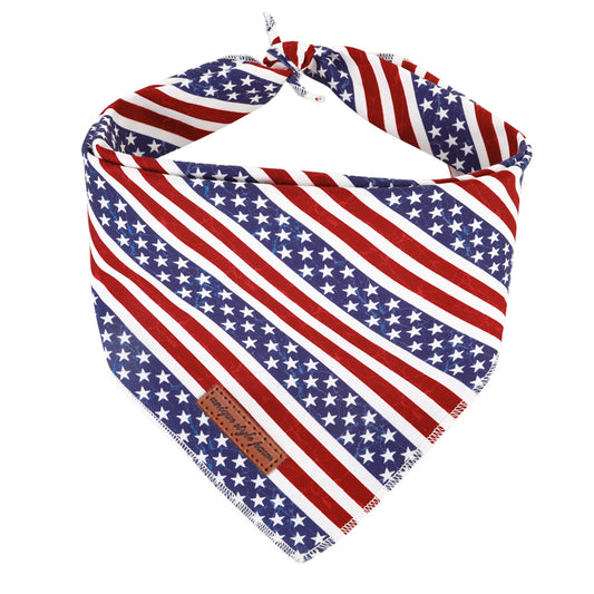 Red, White & Blue Pet Bandanna - Pet Panache Boutique