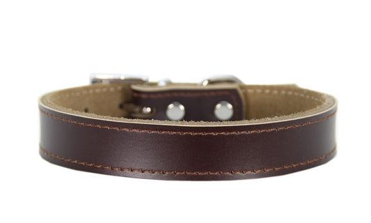 Brown Leather Pet Collar