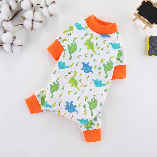 Dinosaur Pattern Pet Pajamas