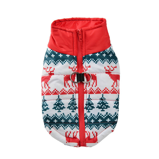 Vintage Christmas Pattern Pet Vest