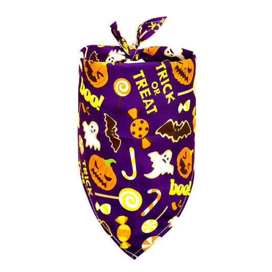 Trick or Treat Halloween Pet Bandanna - Pet Panache Boutique