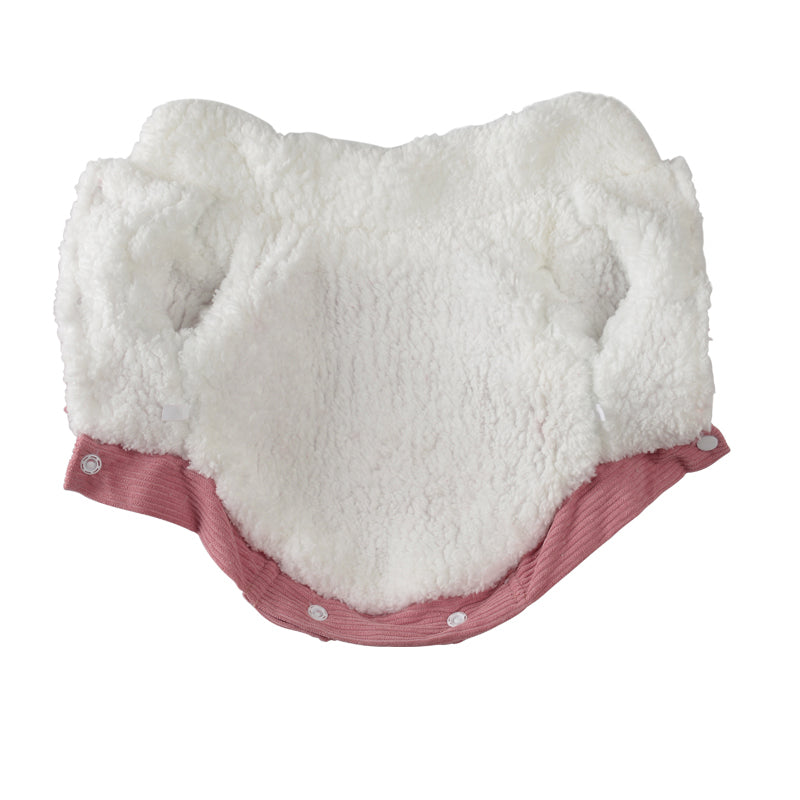 Pink or Gray Corduroy Fleece Trimmed Pet Jacket - Pet Panache Boutique