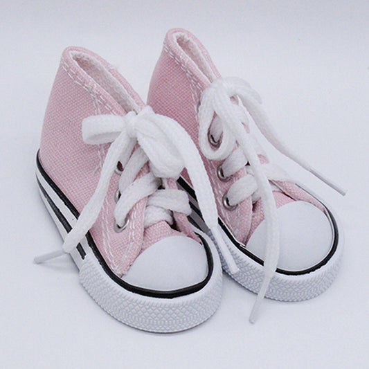 Pink Canvas Pet Tennis Shoes