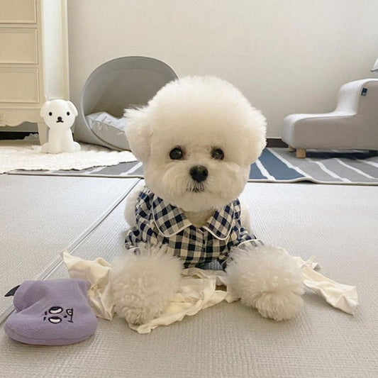 Black & White Checkered Pet Pajamas