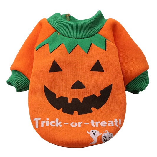 Pumpkin Fleece Pet Shirt - Pet Panache Boutique
