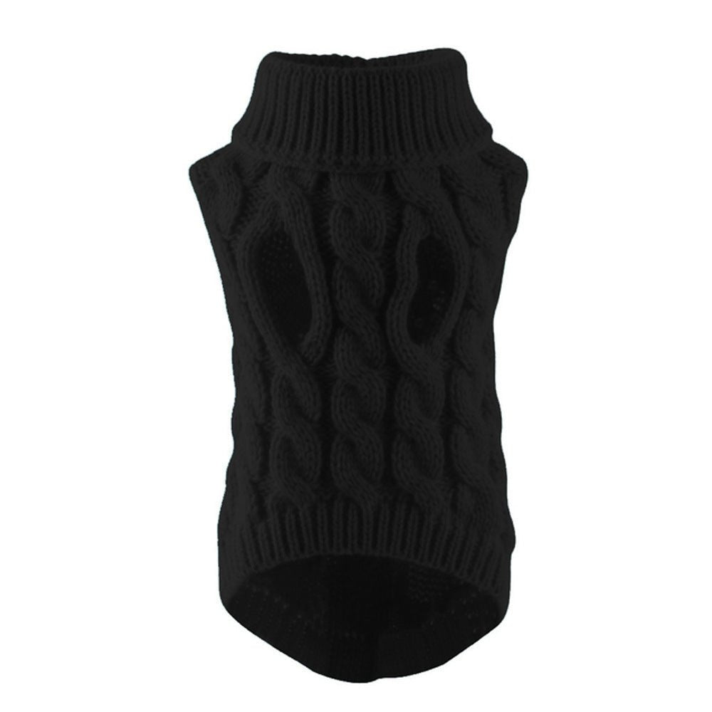Black Knit Pet Sweater - Pet Panache Boutique
