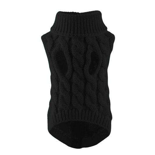Black Knit Pet Sweater - Pet Panache Boutique