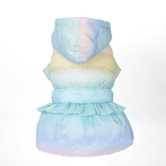Blue Ruffled Pet Jacket - Pet Panache Boutique