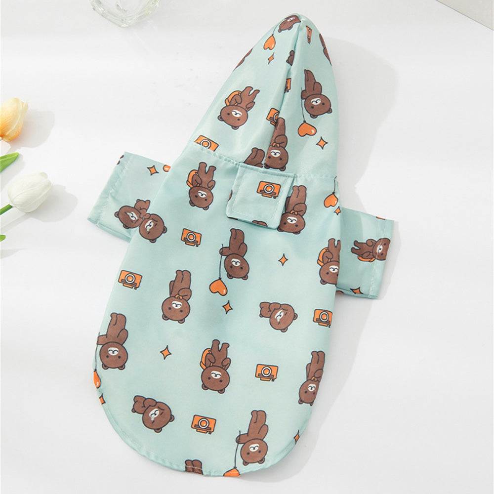 Blue Teddy Bear Raincoat - Pet Panache Boutique