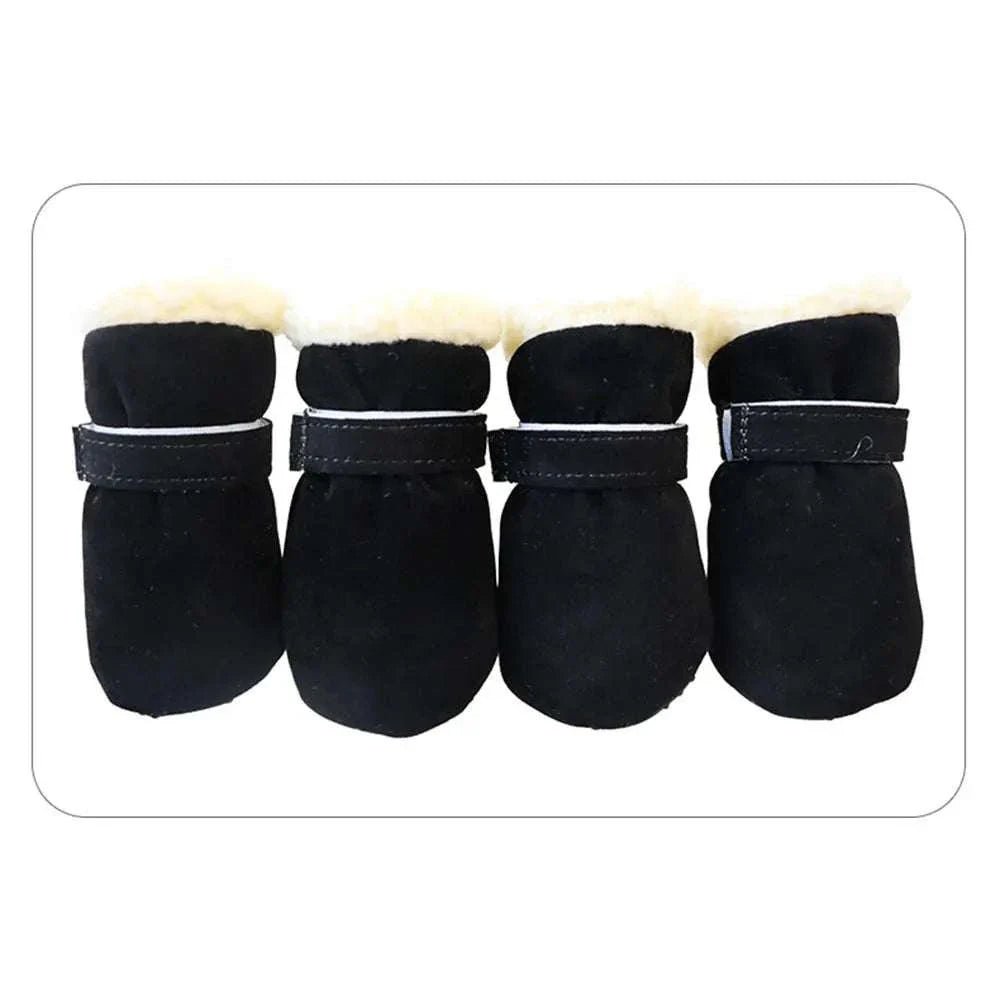 Brown or Black Suede Pet Boots - Pet Panache Boutique