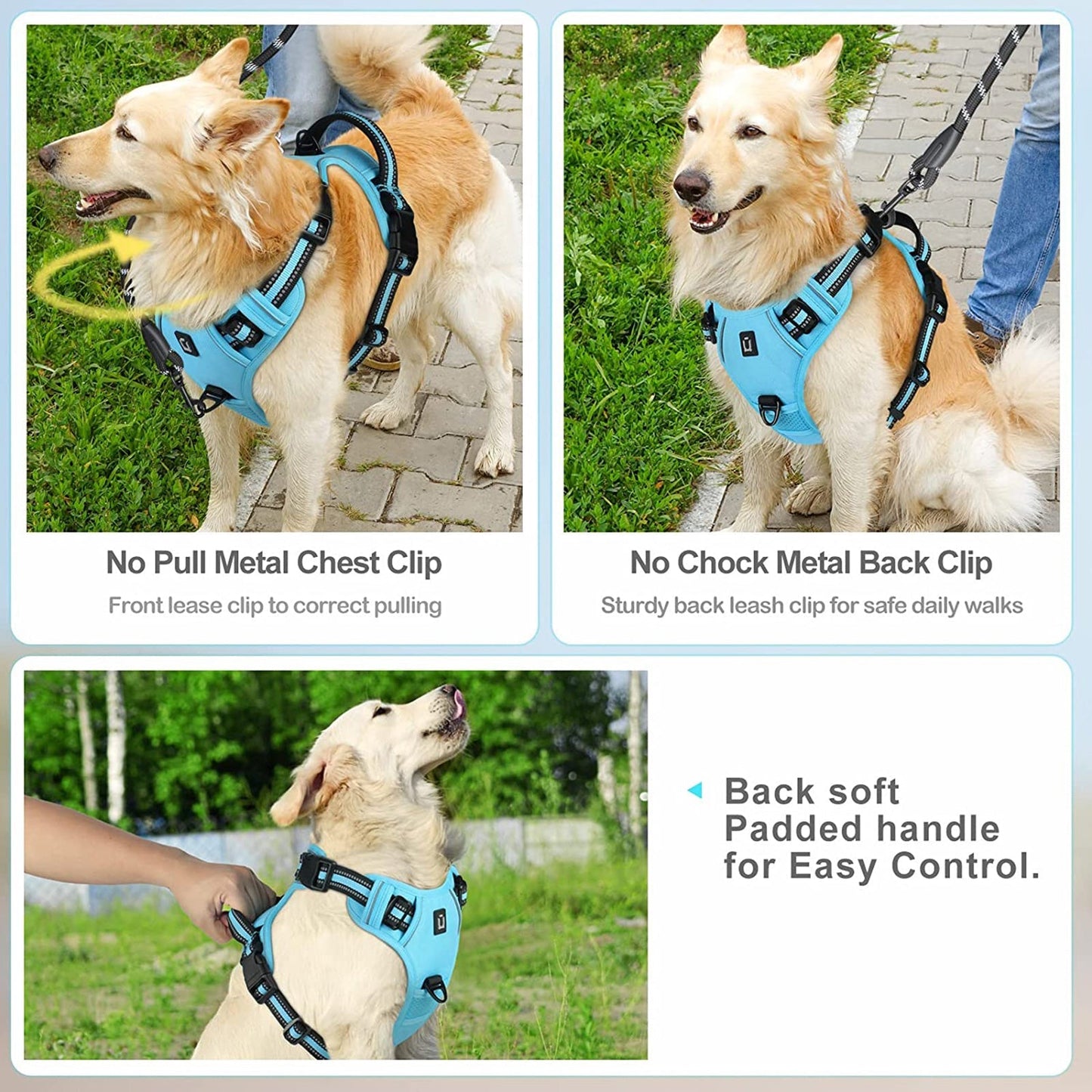 Camouflage Reflective No Pull or Choke Dog Harness - Pet Panache Boutique