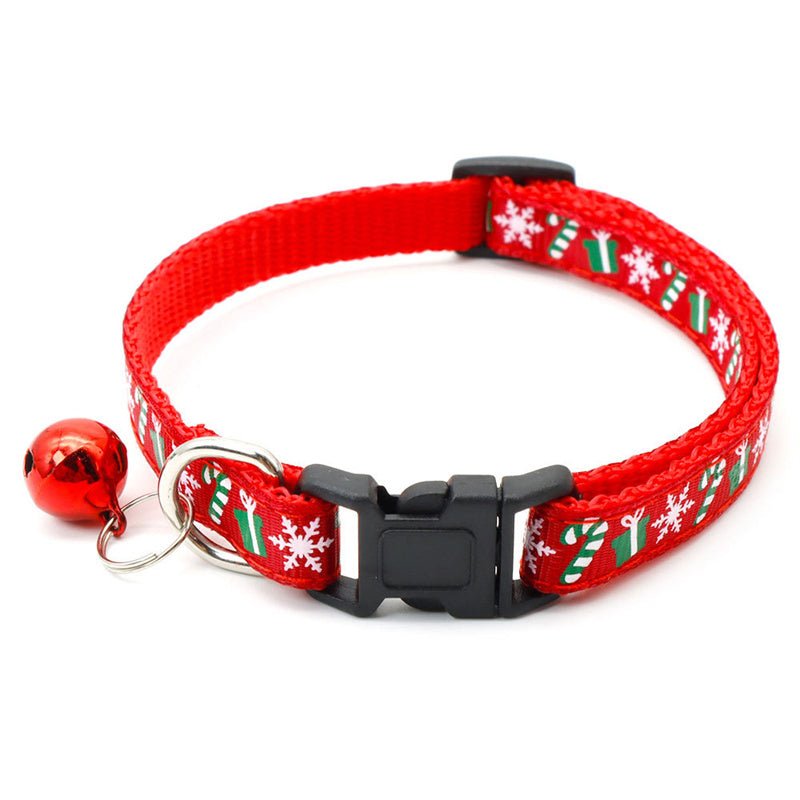 Candy Cane Holiday Pet Collar - Pet Panache Boutique