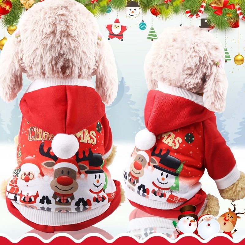 Christmas Character Pet Dog Hoodie - Pet Panache Boutique