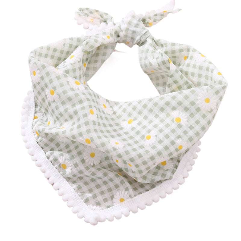 Daisy Blue Pattern Pet Bandanna - Pet Panache Boutique