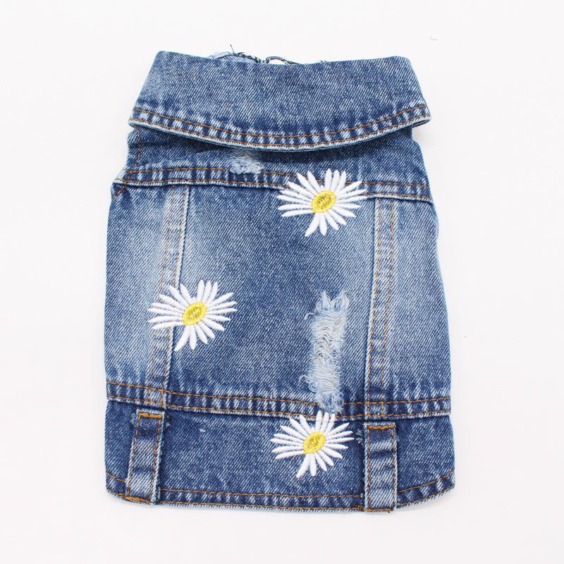 Daisy Denim Pet Vest - Pet Panache Boutique