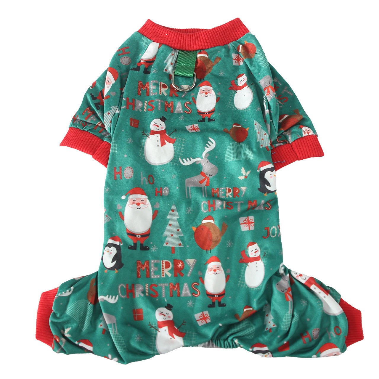 Emerald Santa Christmas Pet Pajamas - Pet Panache Boutique