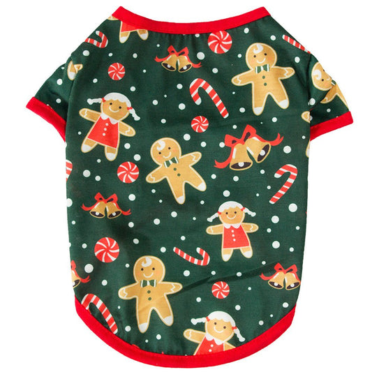 Gingerbread Wonderland Pet Shirt - Pet Panache Boutique