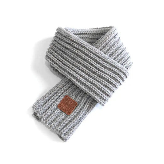 Gray Knit Pet Scarf - Pet Panache Boutique