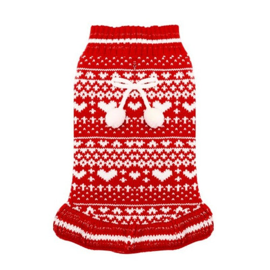 Holiday Knit Pattern Pet Sweater - Pet Panache Boutique