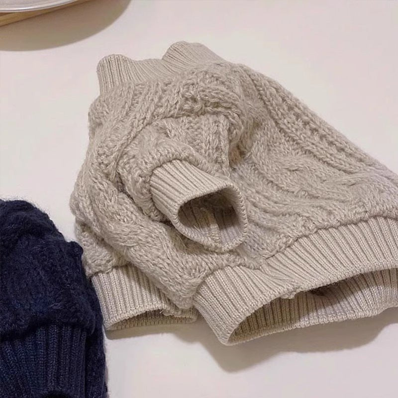 Ivory Knit Pet Sweater - Pet Panache Boutique