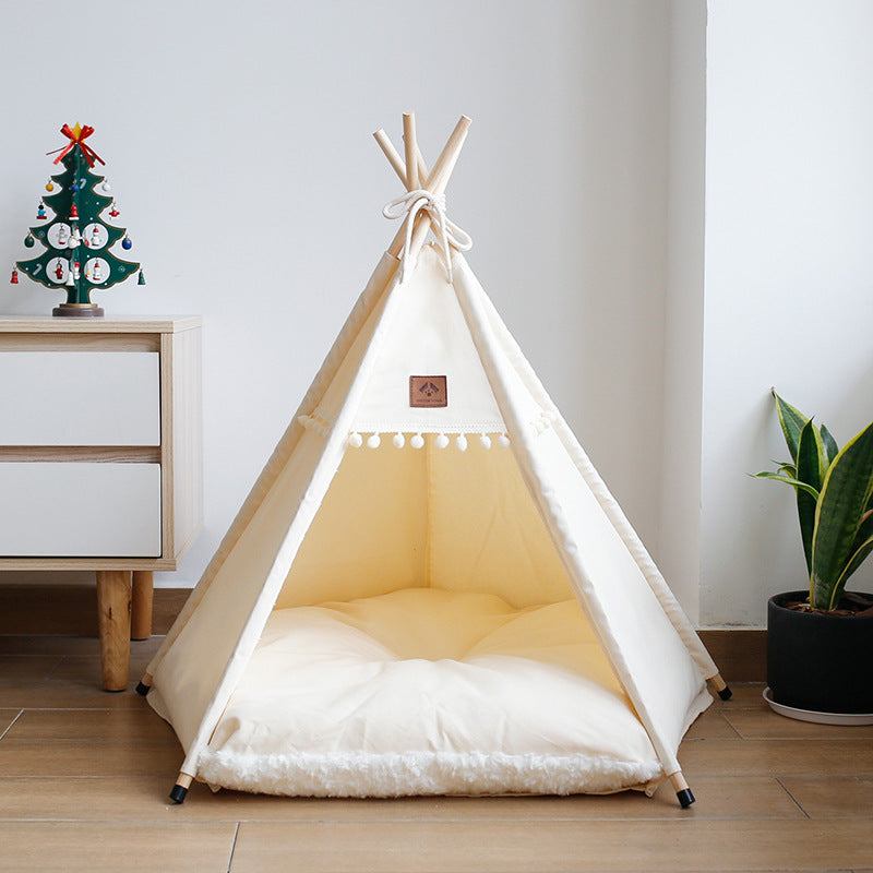 Ivory Pet Teepee - Pet Panache Boutique