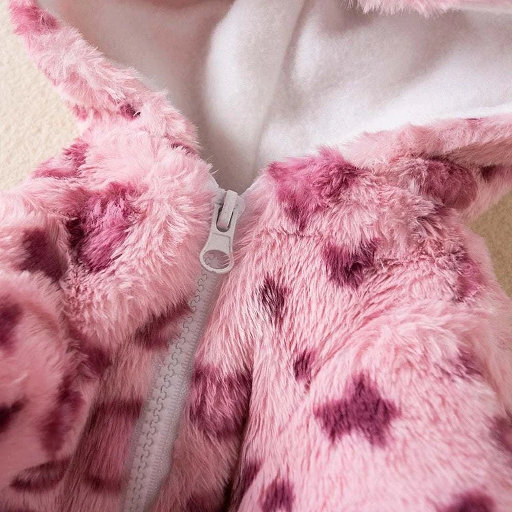 Leopard Spotted Pet Fleece Jacket - Pet Panache Boutique