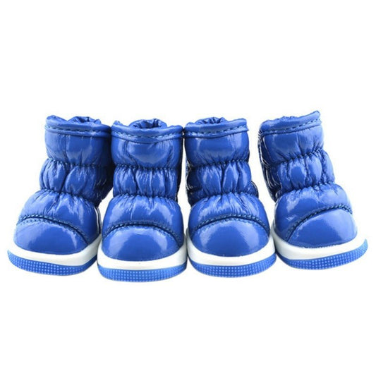 Metallic Blue Pet Boots - Pet Panache Boutique