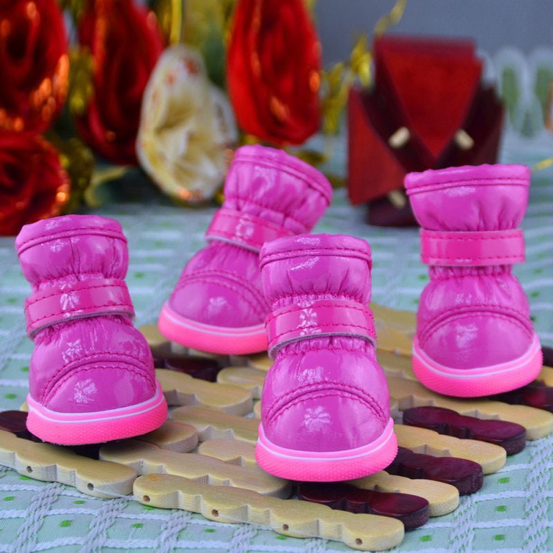 Metallic Pink Pet Boots - Pet Panache Boutique