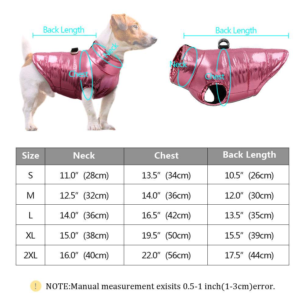 Metallic Pink Pet Vest - Pet Panache Boutique