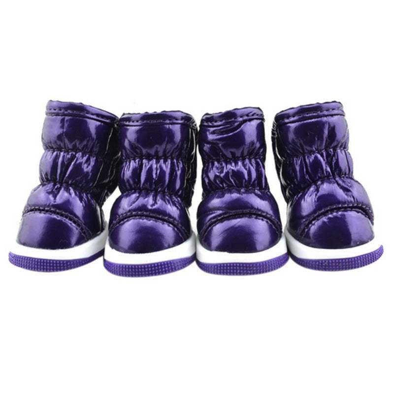 Metallic Purple Pet Boots - Pet Panache Boutique