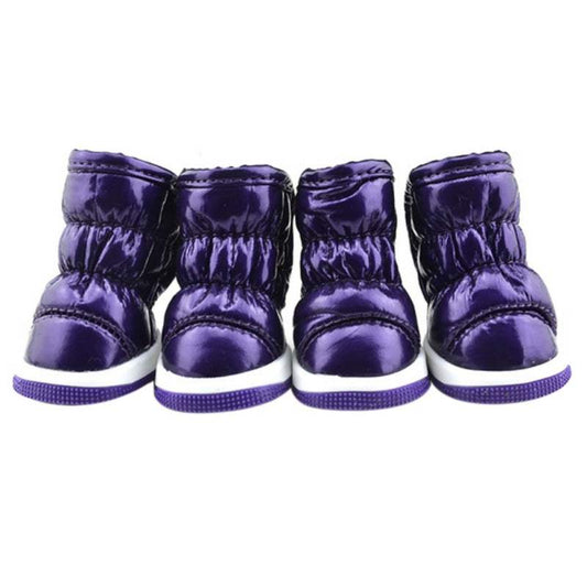 Metallic Purple Pet Boots - Pet Panache Boutique