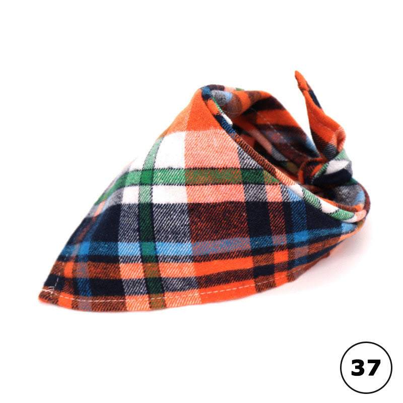 Multicolor Plaid Pet Bandanna - Pet Panache Boutique