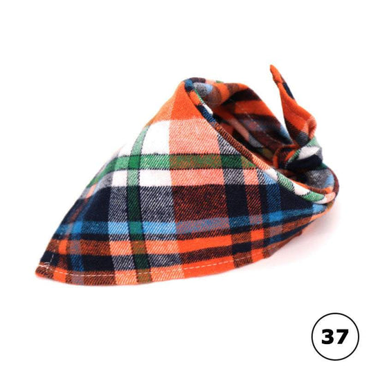 Multicolor Plaid Pet Bandanna - Pet Panache Boutique