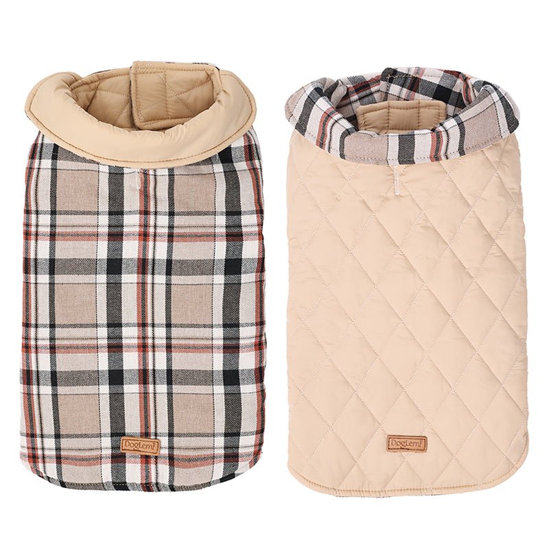Neutral & Navy Reversible Pet Vest - Pet Panache Boutique