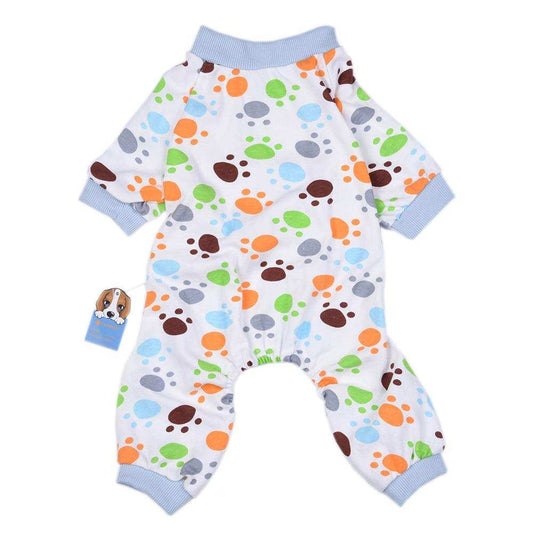 Paw Print Pattern Pet Pajamas - Pet Panache Boutique