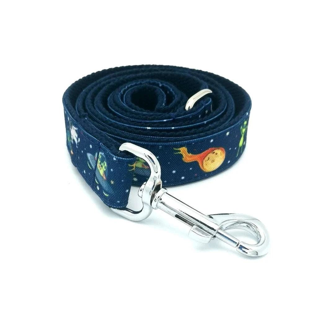 Personalized Galaxy Pattern Pet Collar & Leash set - Pet Panache Boutique
