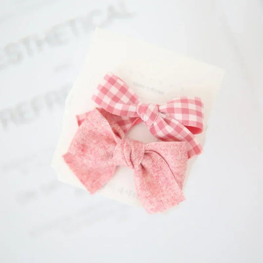 Pink Bow Pet Hair Bow Clips - Pet Panache Boutique