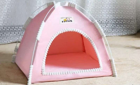 Pink Cushioned Pet Tent - Pet Panache Boutique